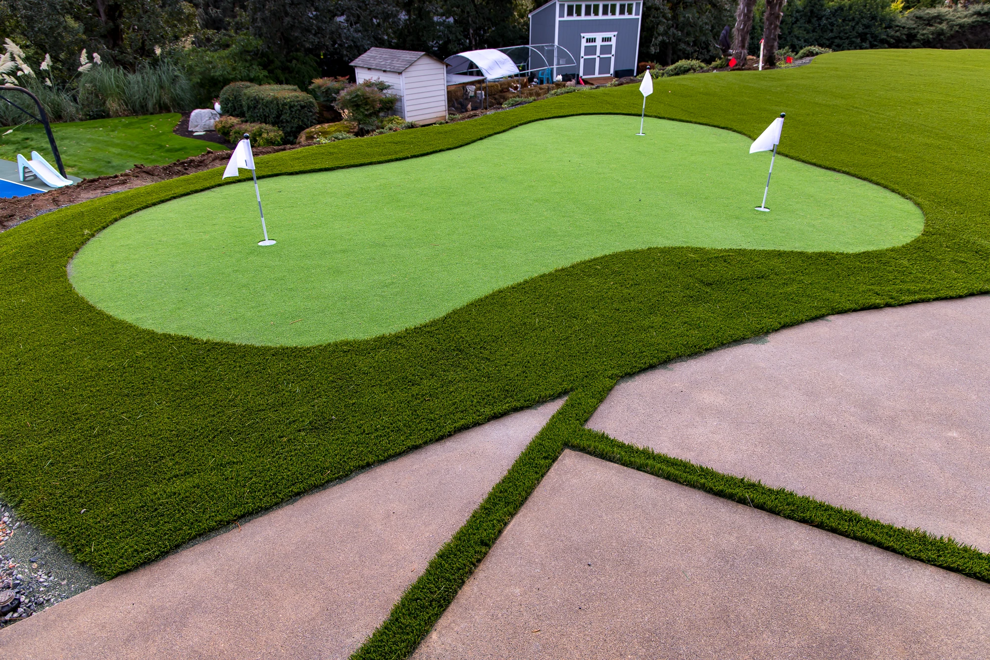 Synthetic Putting Green Design and Install in Deer Park, TX